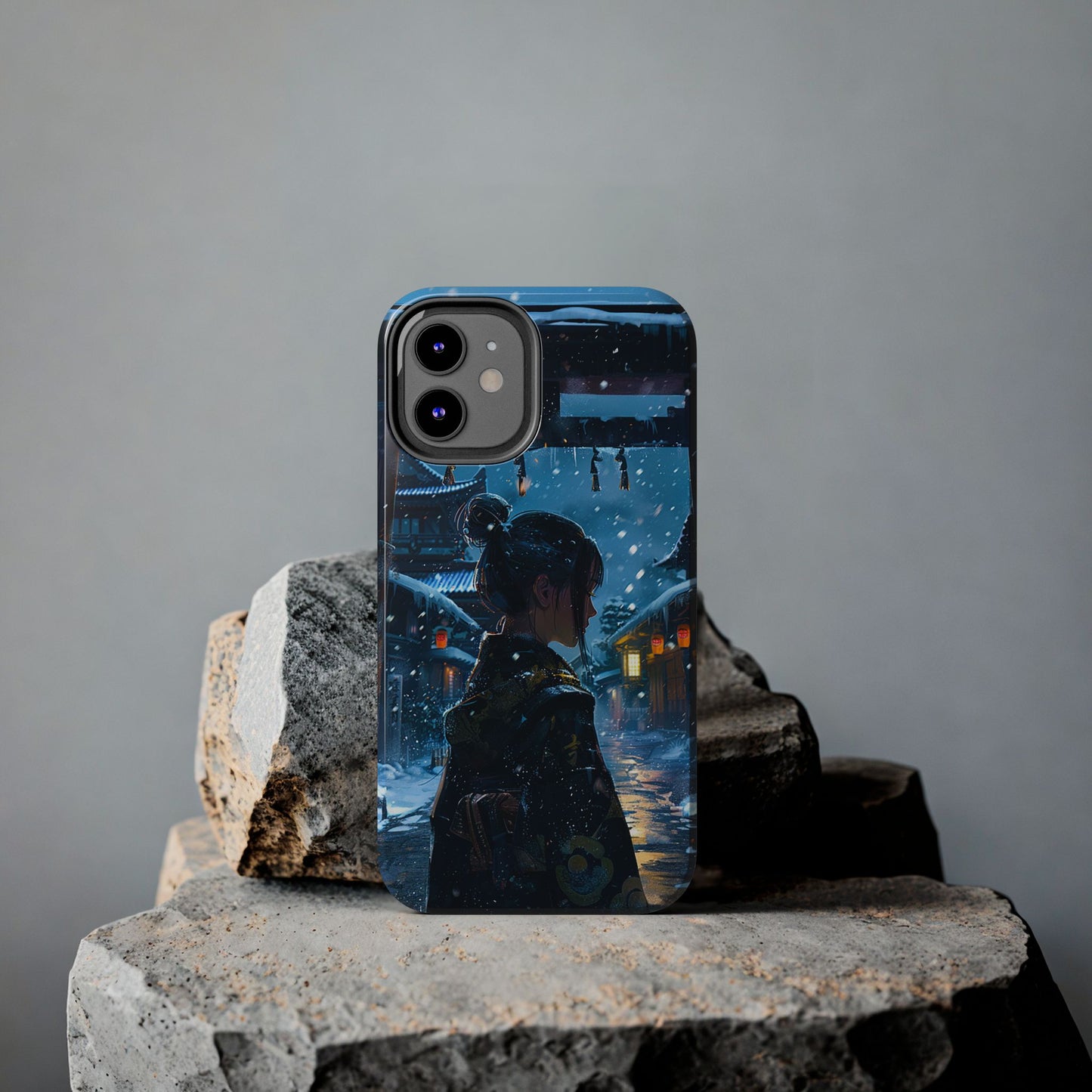 Snowy Japanese Village Tough Phone Case iPhone Android