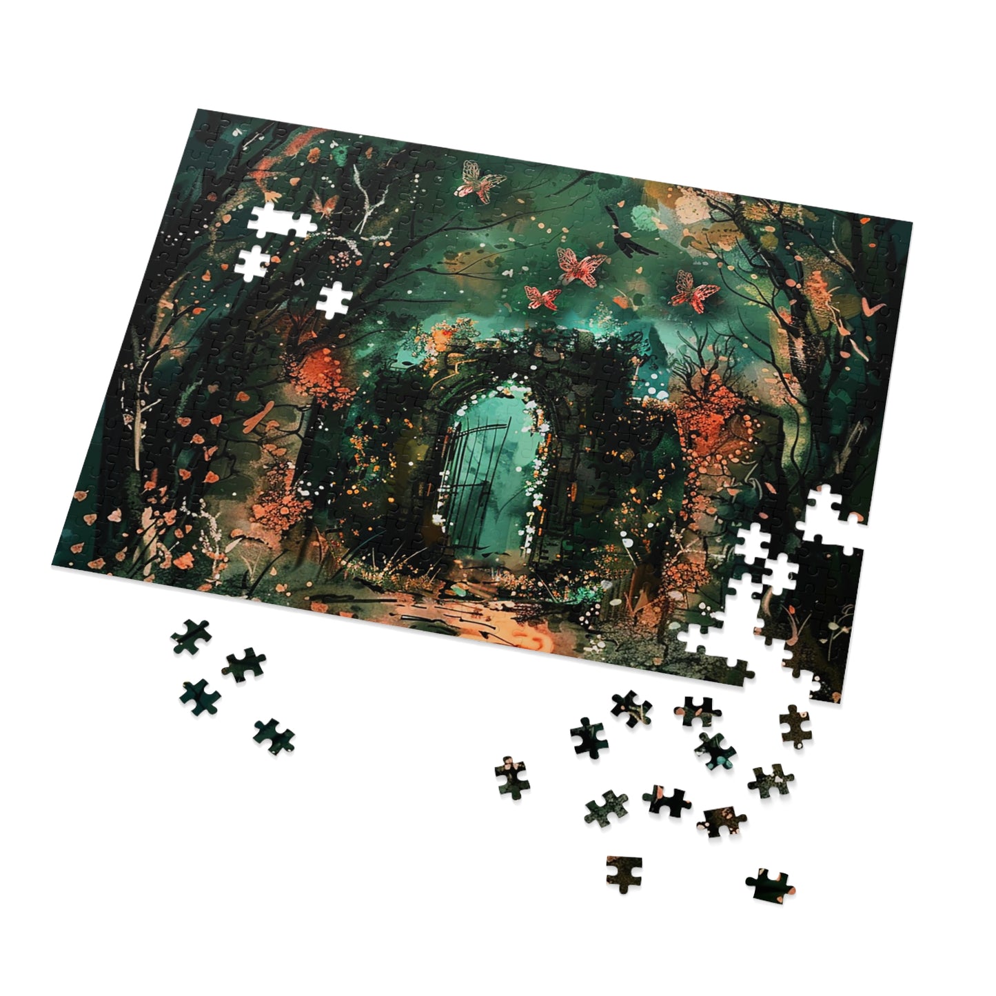 Lonely Ancient Fantasy Gate Jigsaw Puzzle (30, 110, 252, 500,1000-Piece)