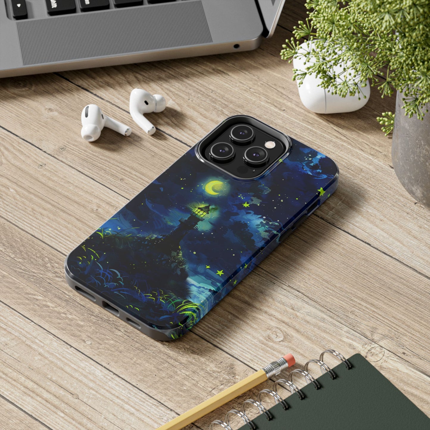 iPhone Android Moonlight Lighthouse Phone Case