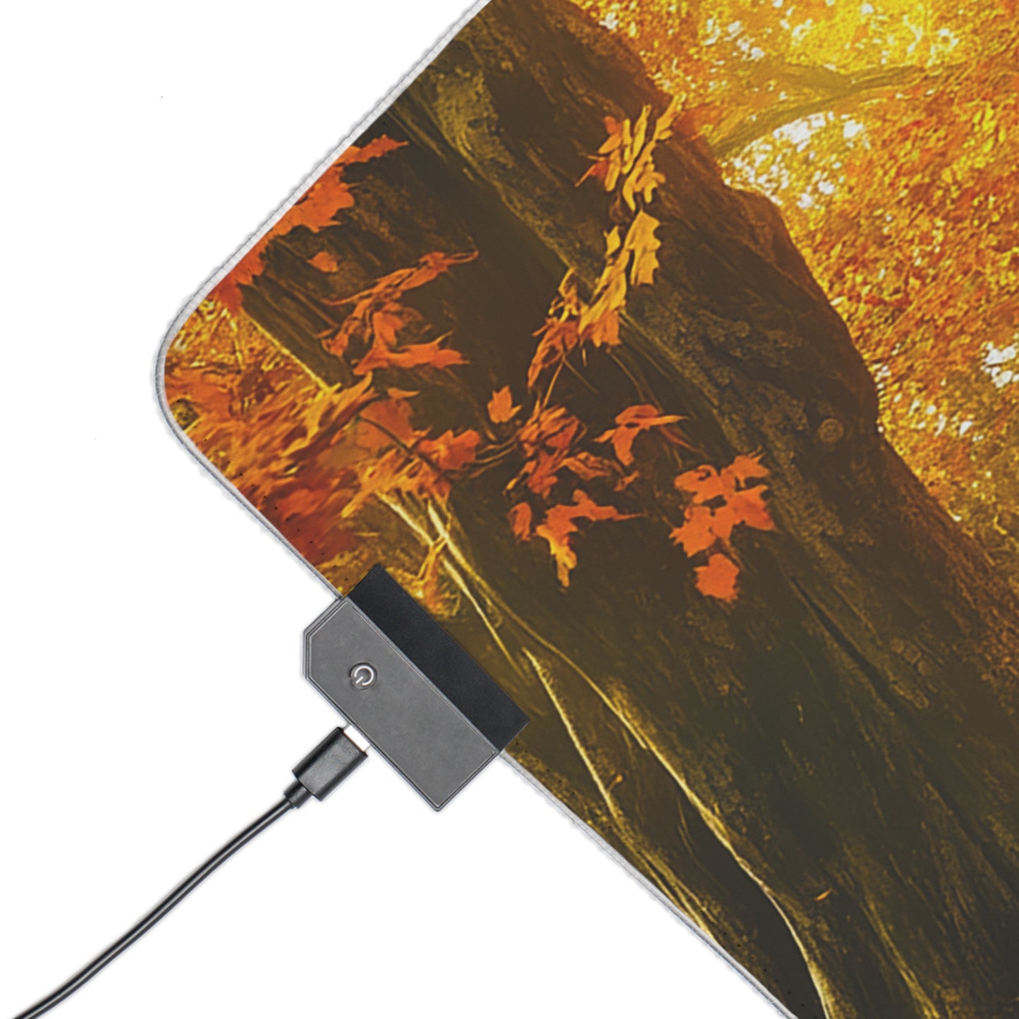 Autumn Forest Fantasy Inn LED Gaming Mouse Pad