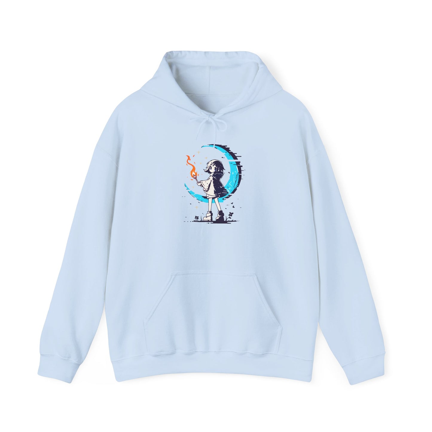 Fantasy Moon Girl Torchbearer Unisex Heavy Blend™ Hooded Sweatshirt