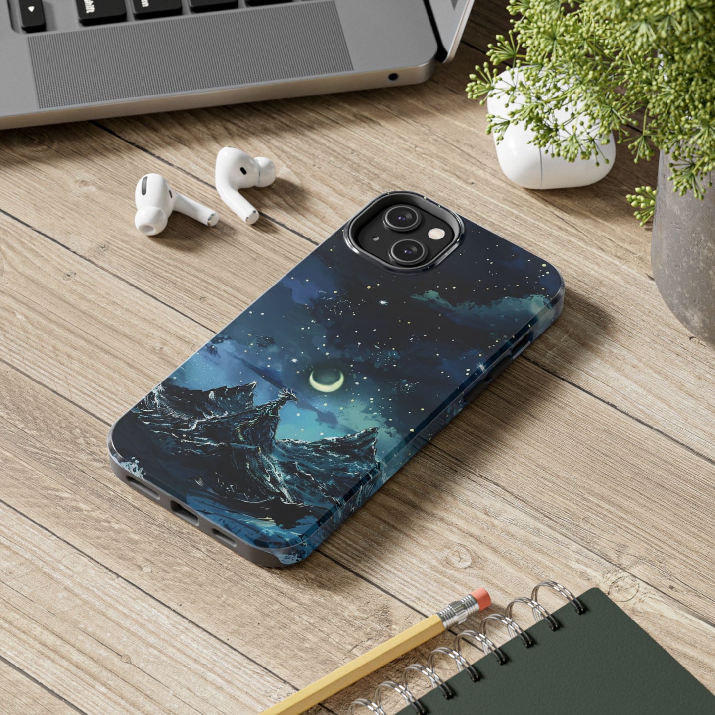 iPhone Android Fantasy Snowy Mountain Dragon Phone Case