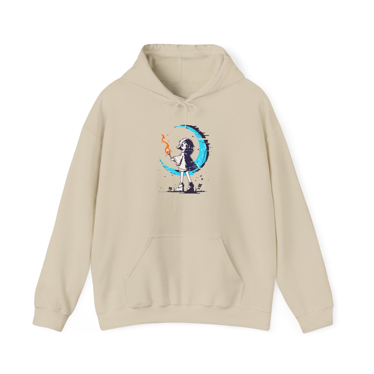 Fantasy Moon Girl Torchbearer Unisex Heavy Blend™ Hooded Sweatshirt