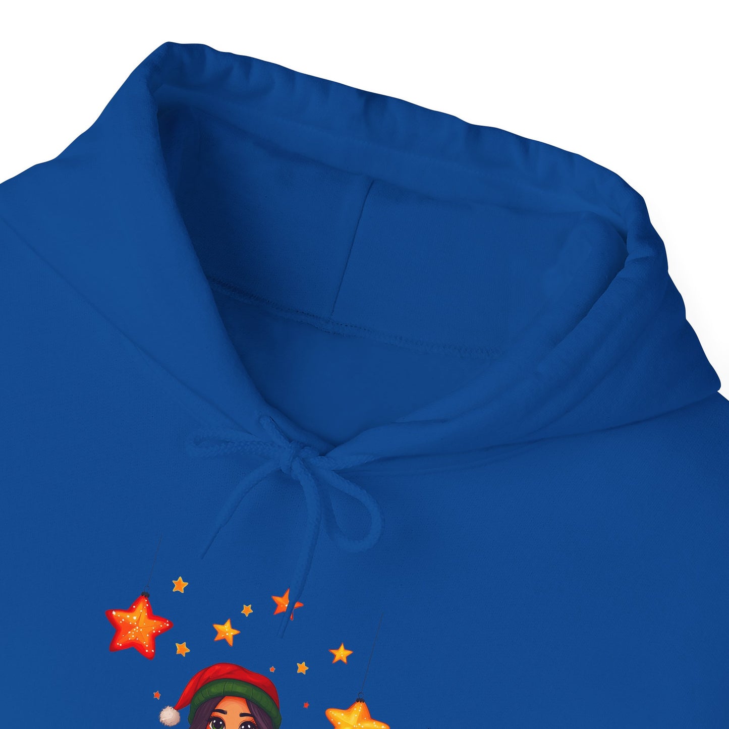 Cute Christmas Starry Ornaments Girl Unisex Heavy Blend™ Hooded Sweatshirt