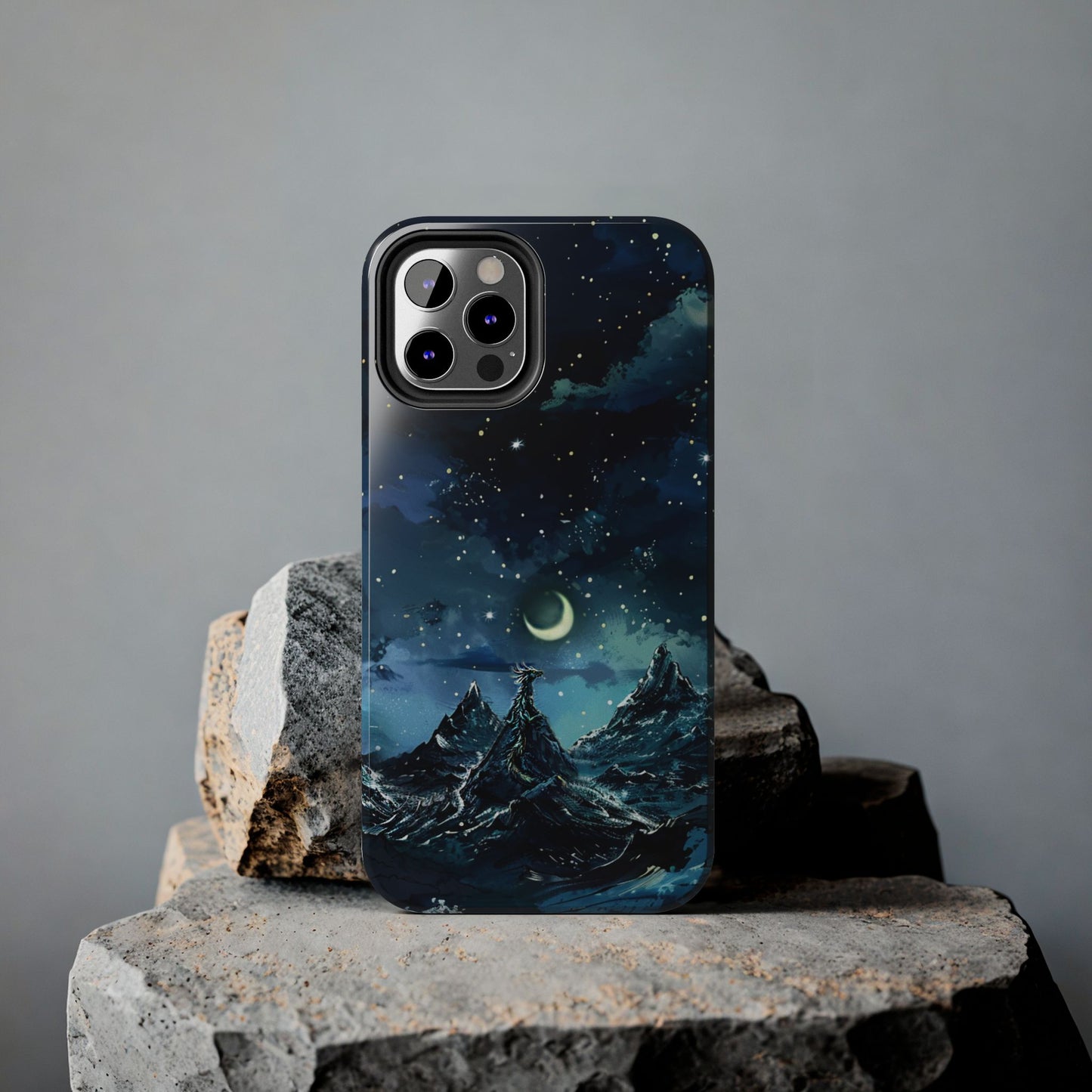 iPhone Android Fantasy Snowy Mountain Dragon Phone Case