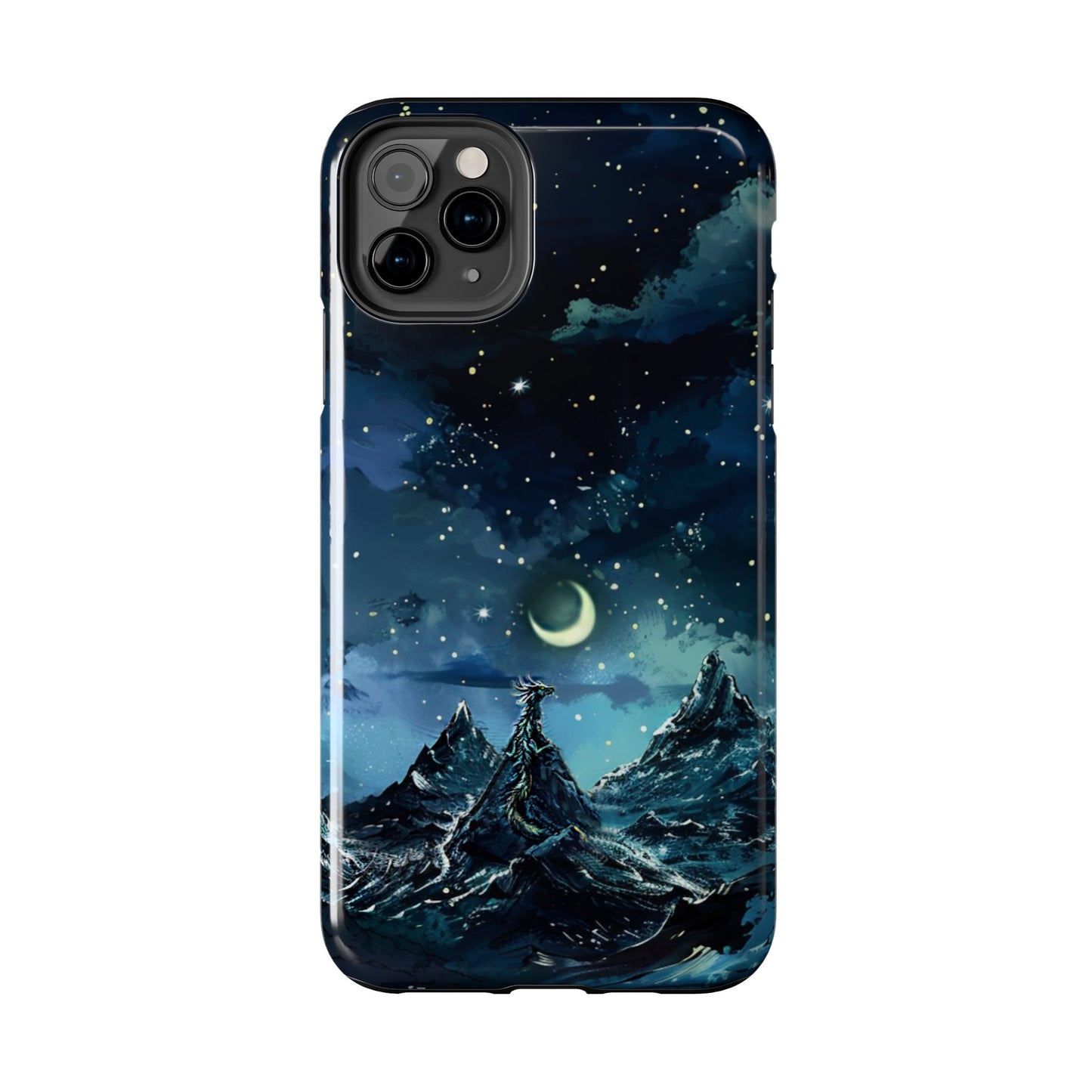 iPhone Android Fantasy Snowy Mountain Dragon Phone Case