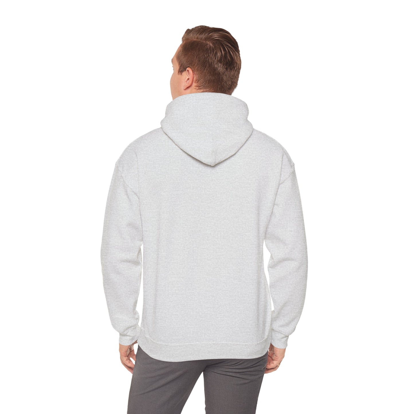 Anime Summer-Themed Unisex Heavy Blendâ„¢ Hooded Sweatshirt with Art of Girl & Coconut Tree under a Shooting Star - Warm Tropical Vibes