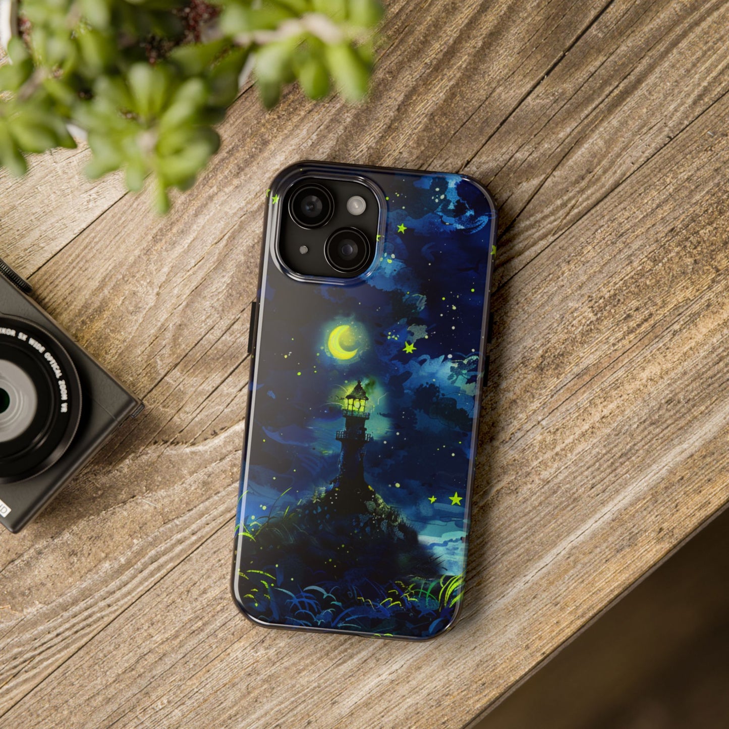 iPhone Android Moonlight Lighthouse Phone Case