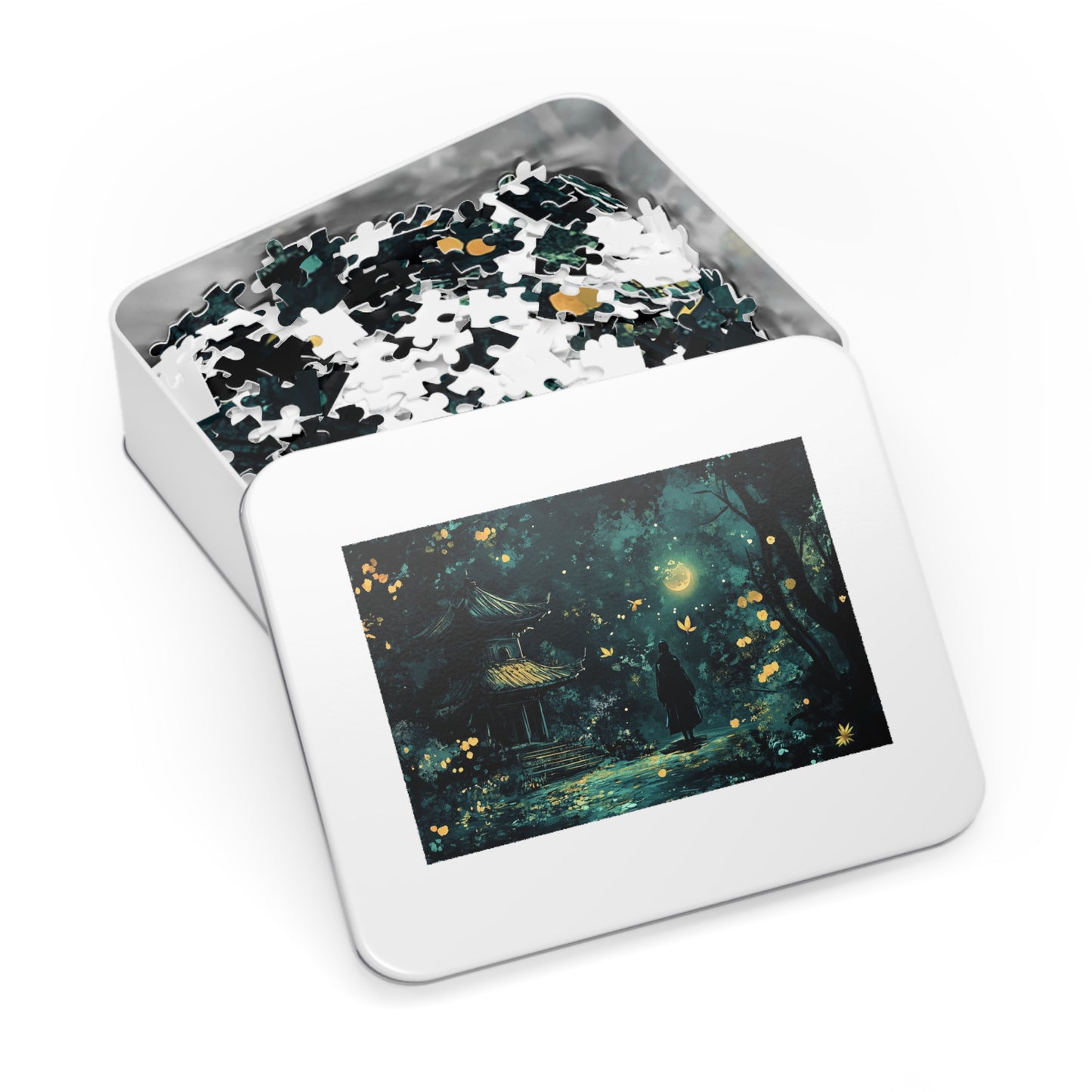 Japanese Shrine Nighttime Fantasy Jigsaw Puzzle (30, 110, 252, 500,1000-Piece)