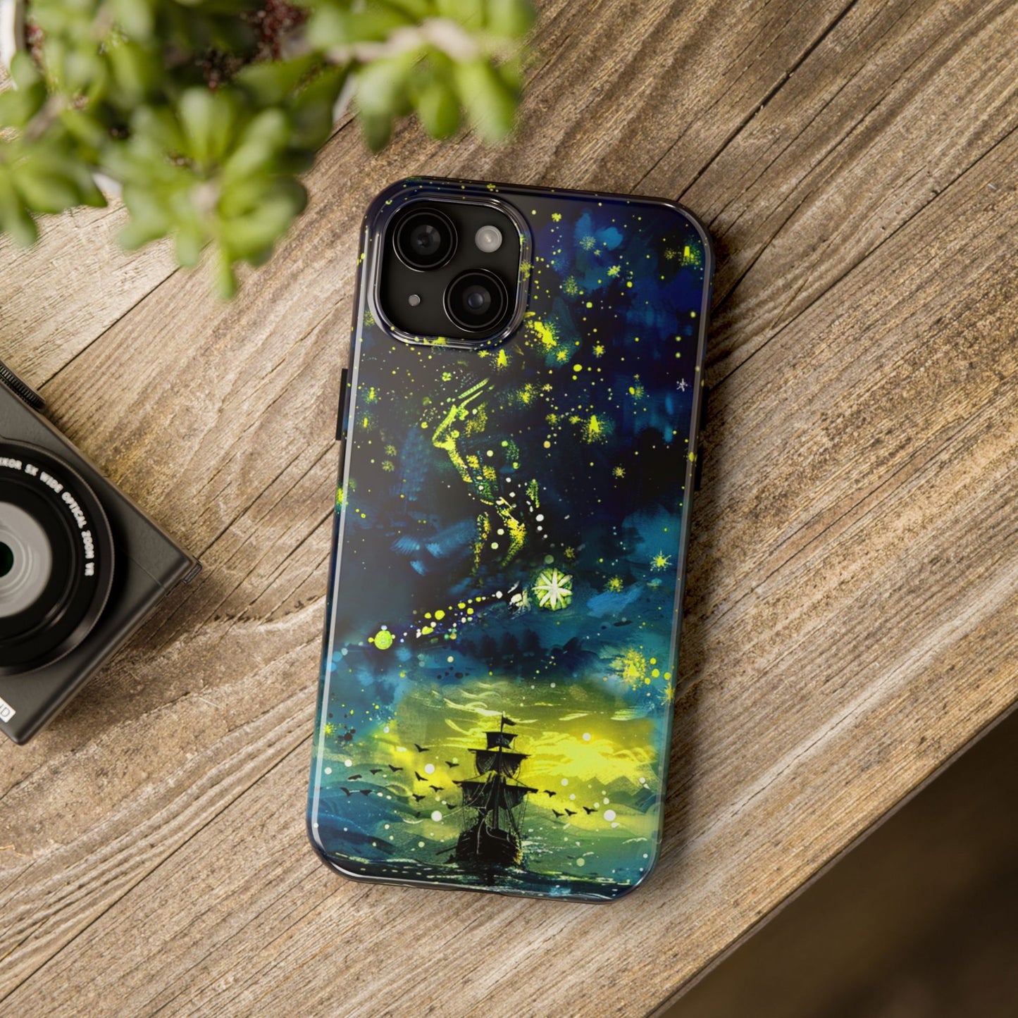 iPhone Android Starry Sky Lost Pirate Ship Phone Case