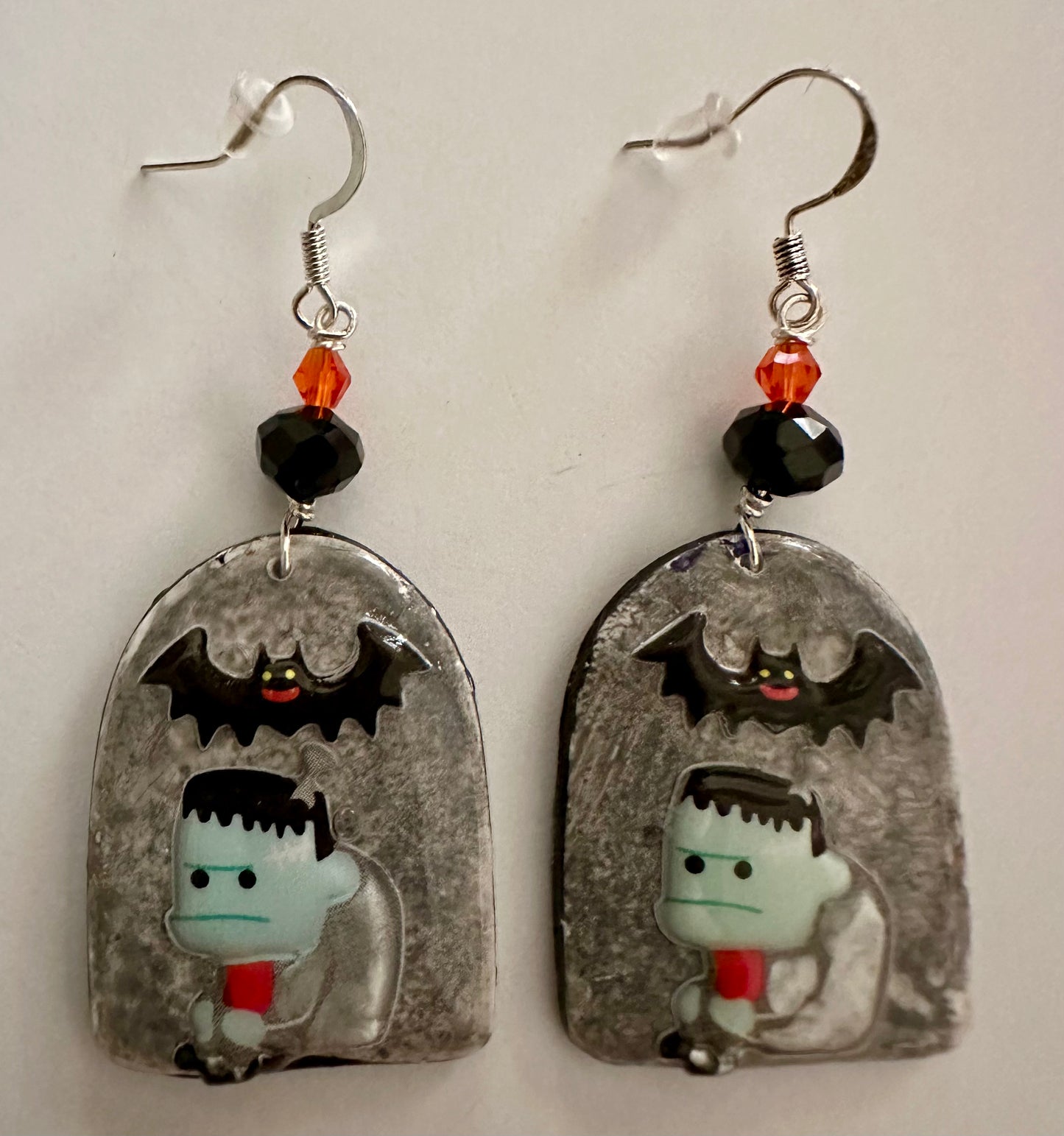 Dangle Clay Resin Spooky Halloween Frankensteins Monster