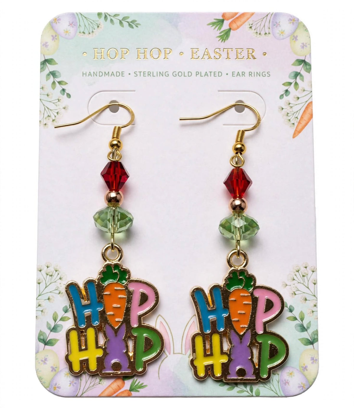 Hip Hop Easter Charm Earrings - Cute Dangle Jewelry