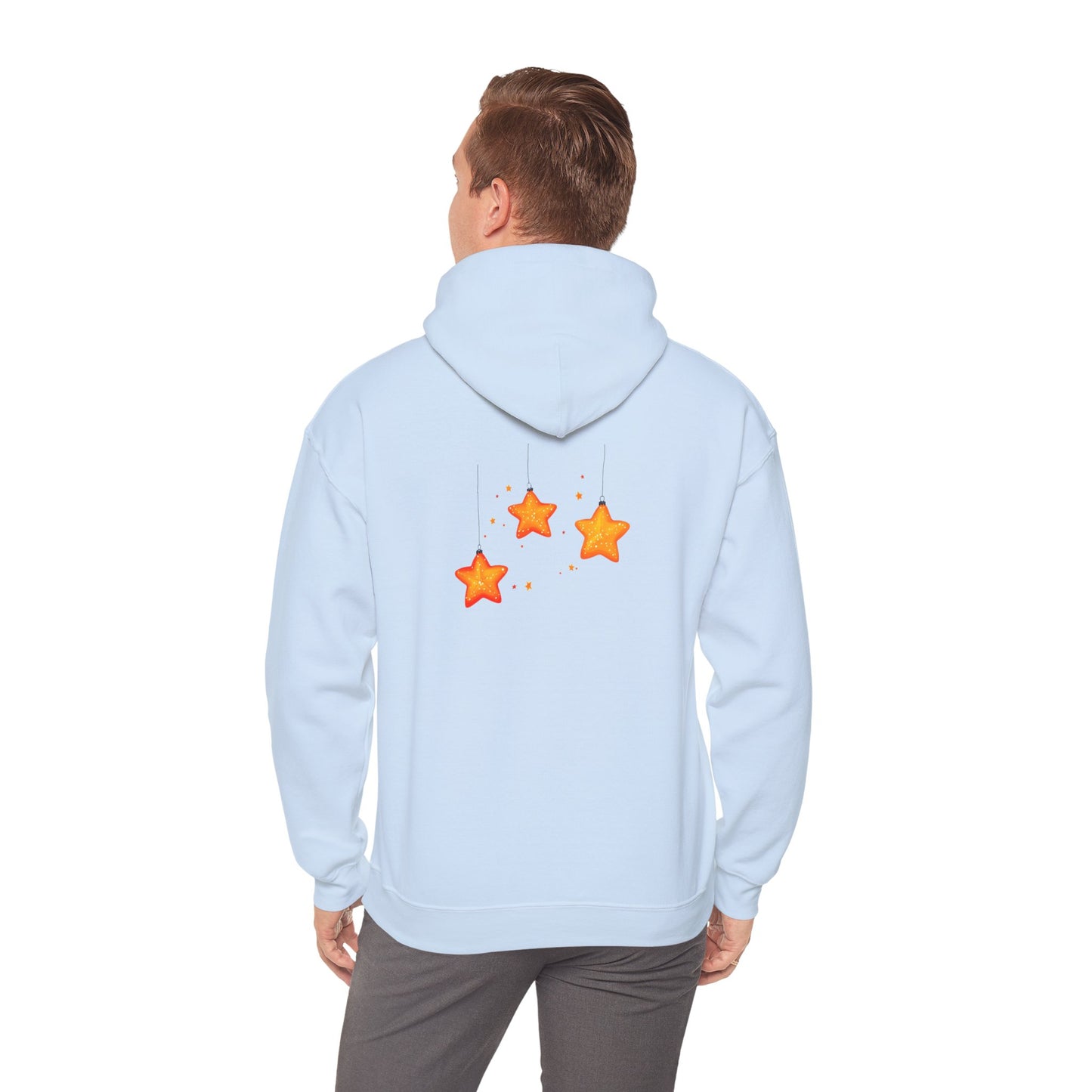 Cute Christmas Starry Ornaments Girl Unisex Heavy Blend™ Hooded Sweatshirt