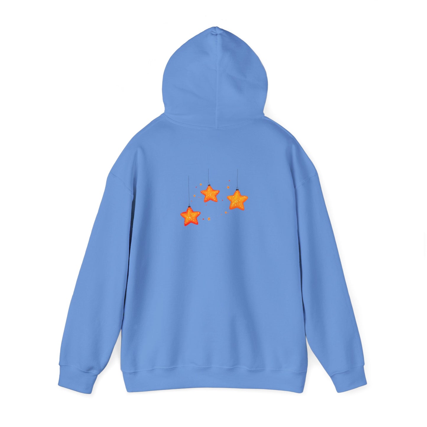 Cute Christmas Starry Ornaments Girl Unisex Heavy Blend™ Hooded Sweatshirt