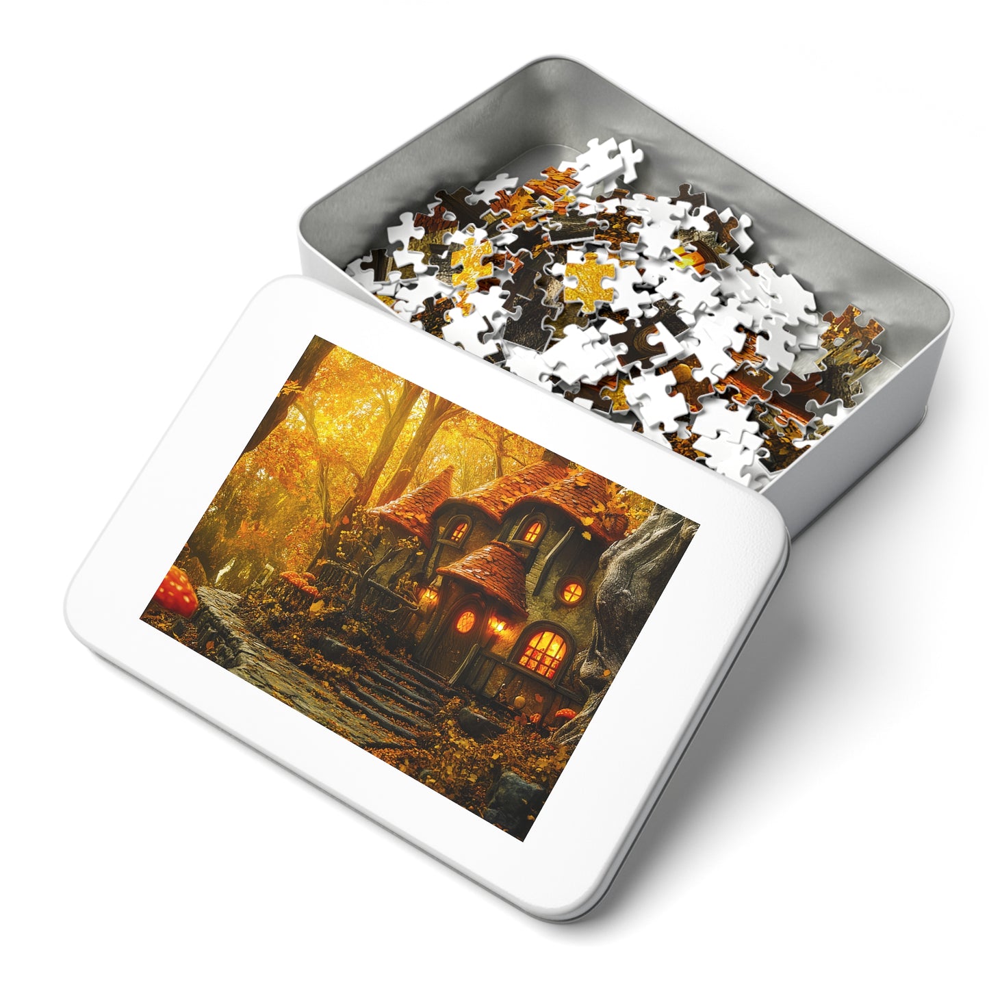 Autumn Forest Fantasy Inn Jigsaw Puzzle (30, 110, 252, 500,1000-Piece)
