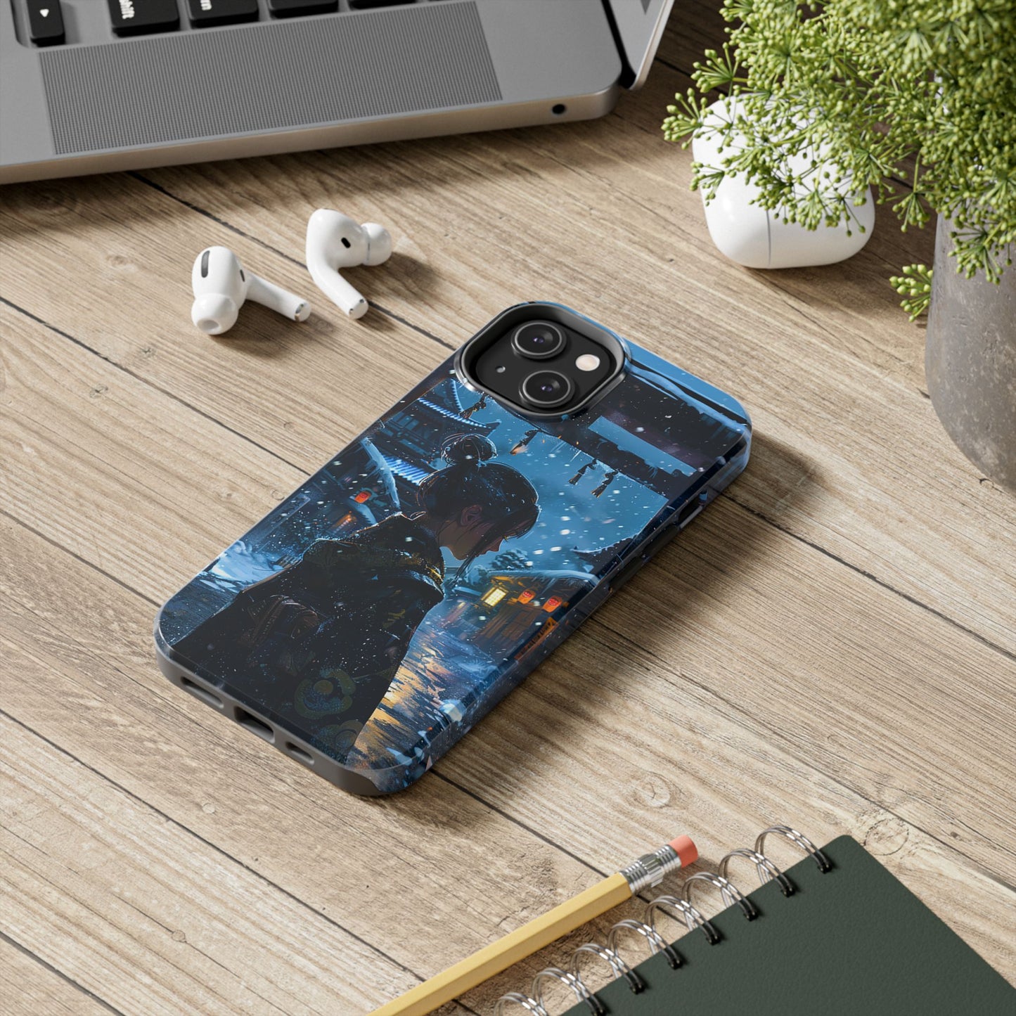 Snowy Japanese Village Tough Phone Case iPhone Android