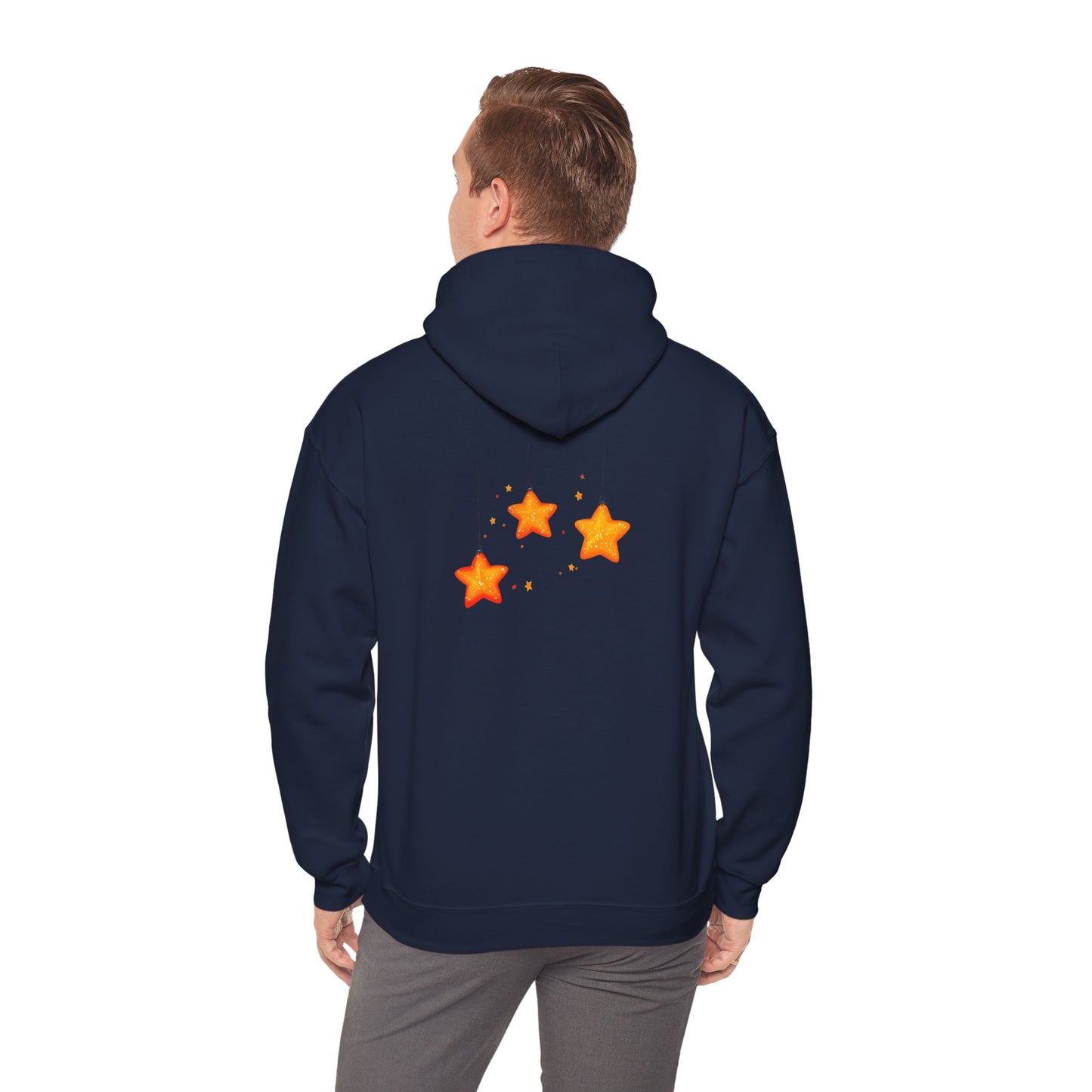 Cute Christmas Starry Ornaments Girl Unisex Heavy Blend™ Hooded Sweatshirt