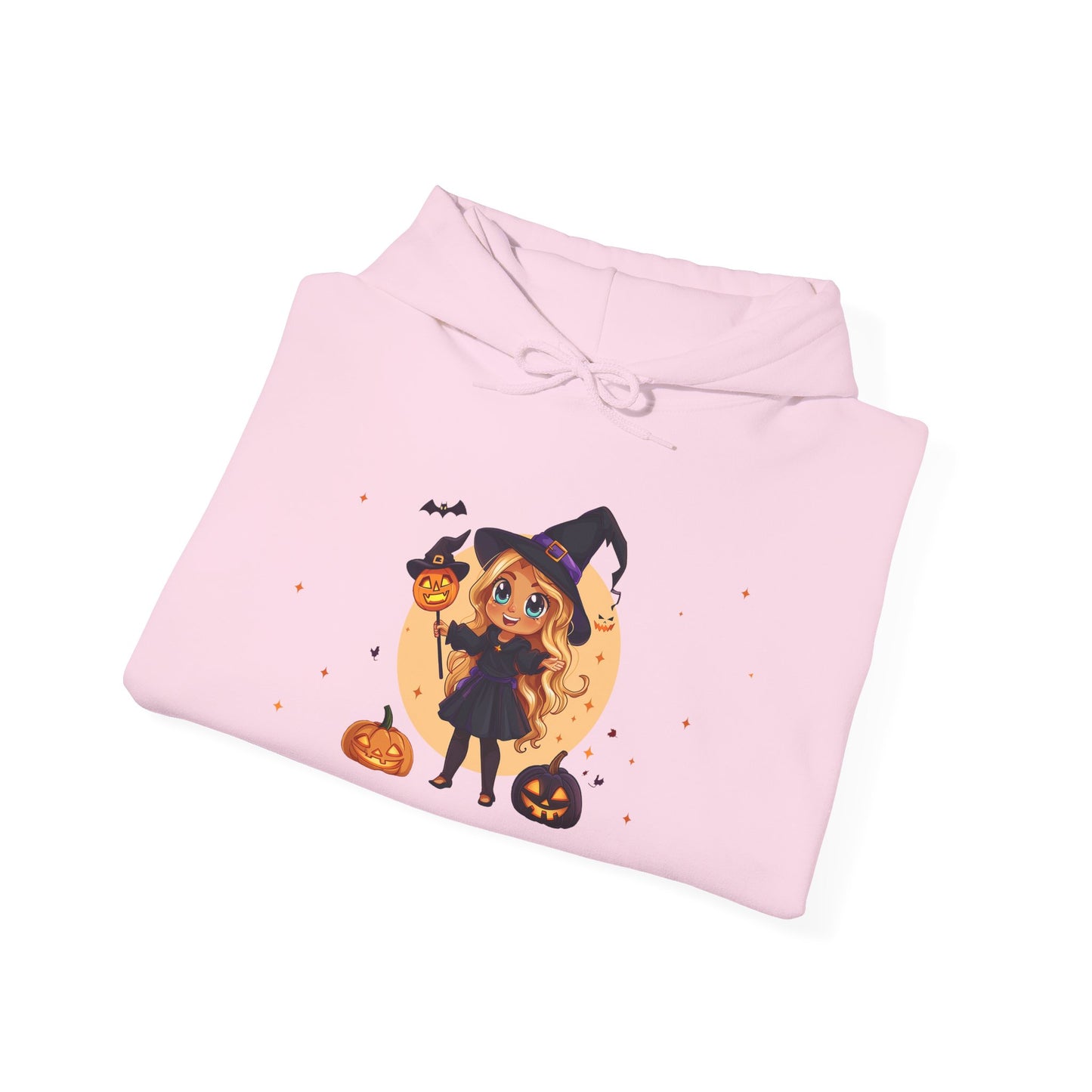 Cute Halloween Magician Girl Unisex Heavy Blend™ Hooded Sweatshirt