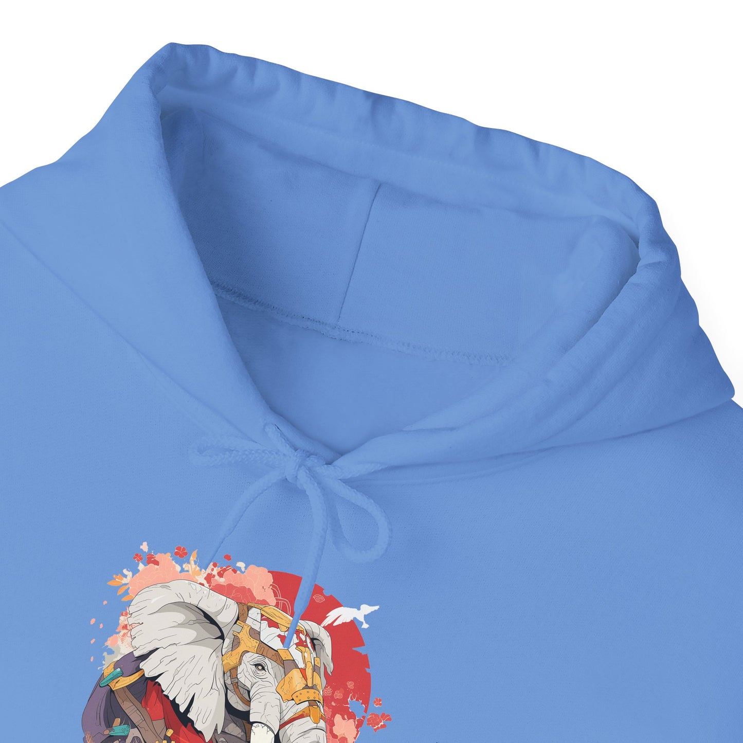 Steampunk Japanese Flowers Elephant Unisex Heavy Blend™ Hooded Sweatshirt