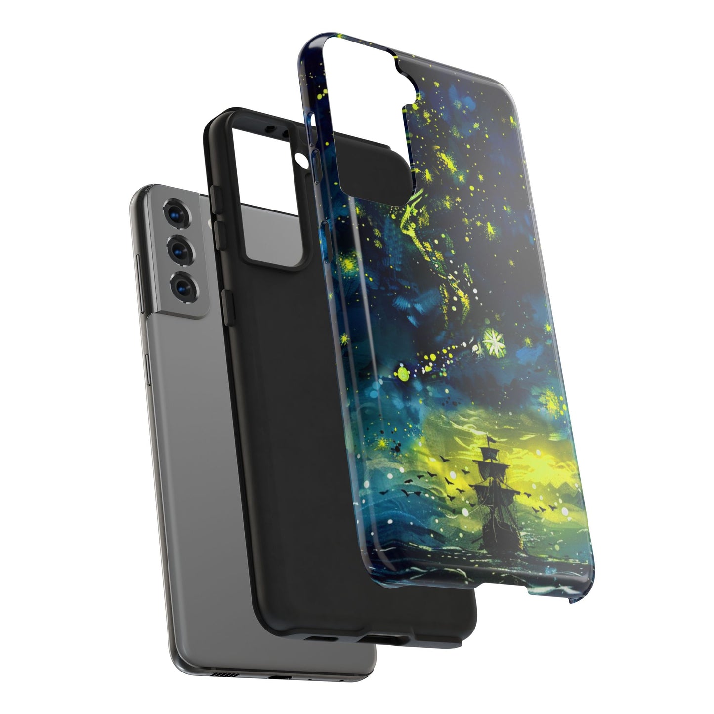 iPhone Android Starry Sky Lost Pirate Ship Phone Case