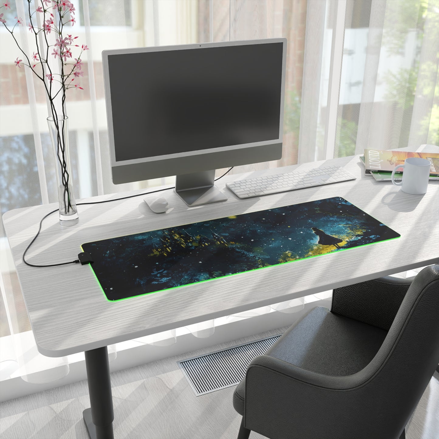 Snow Palace Princess LED Gaming Mouse Pad