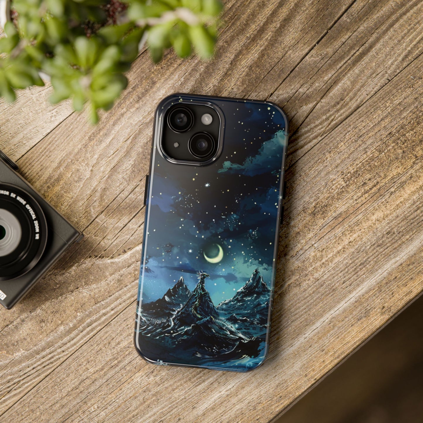 iPhone Android Fantasy Snowy Mountain Dragon Phone Case