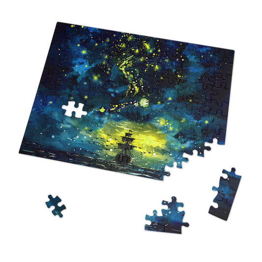 Starry Sky Lost Pirate Ship Jigsaw Puzzle (30, 110, 252, 500,1000-Piece)