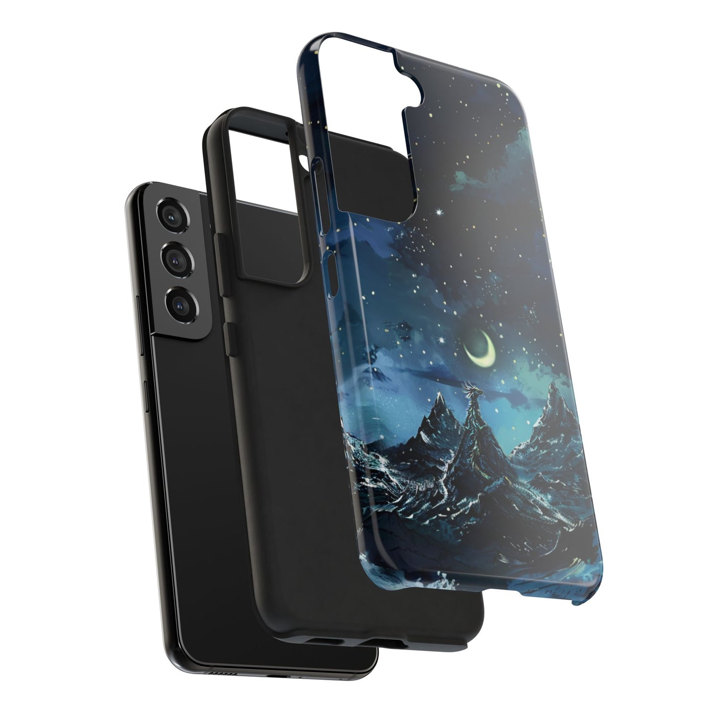 iPhone Android Fantasy Snowy Mountain Dragon Phone Case