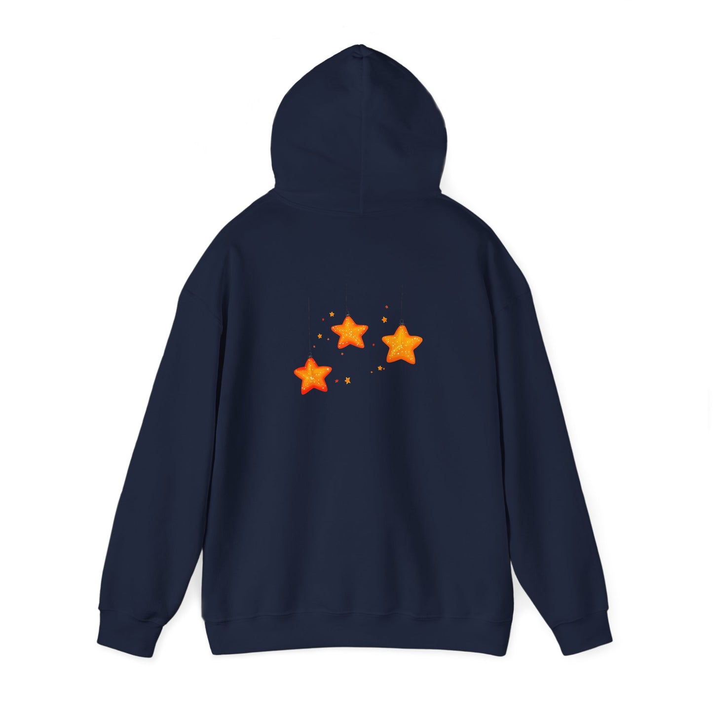 Cute Christmas Starry Ornaments Girl Unisex Heavy Blend™ Hooded Sweatshirt