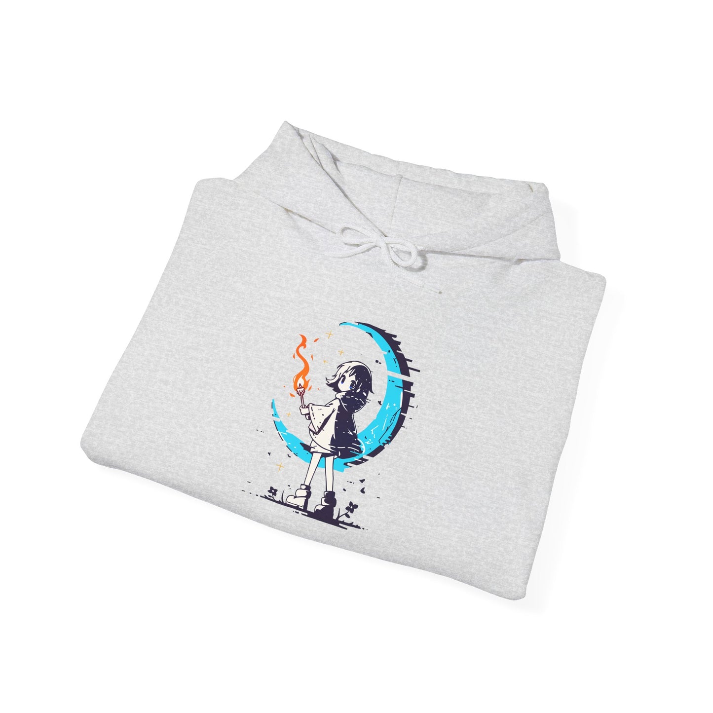 Fantasy Moon Girl Torchbearer Unisex Heavy Blend™ Hooded Sweatshirt