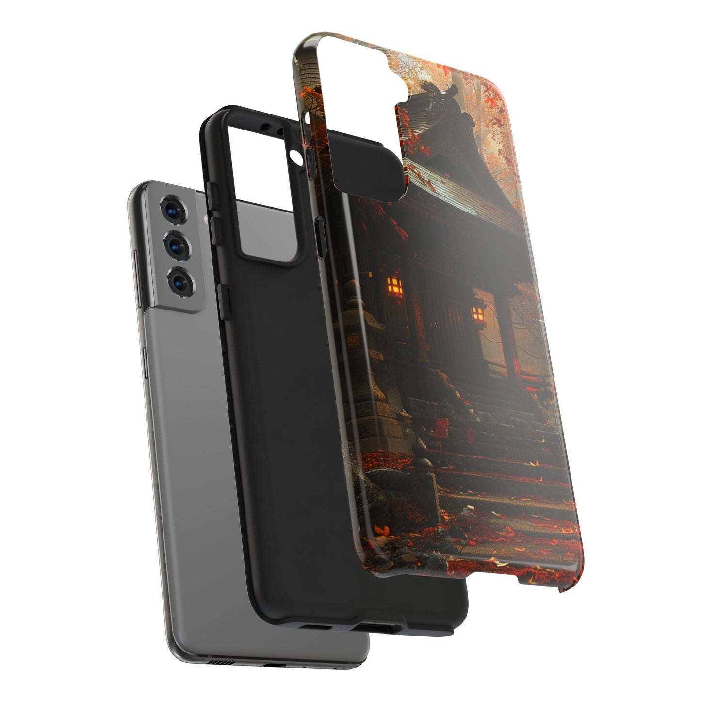 Japanese Autumn Shinto Shrine Tough Phone Case