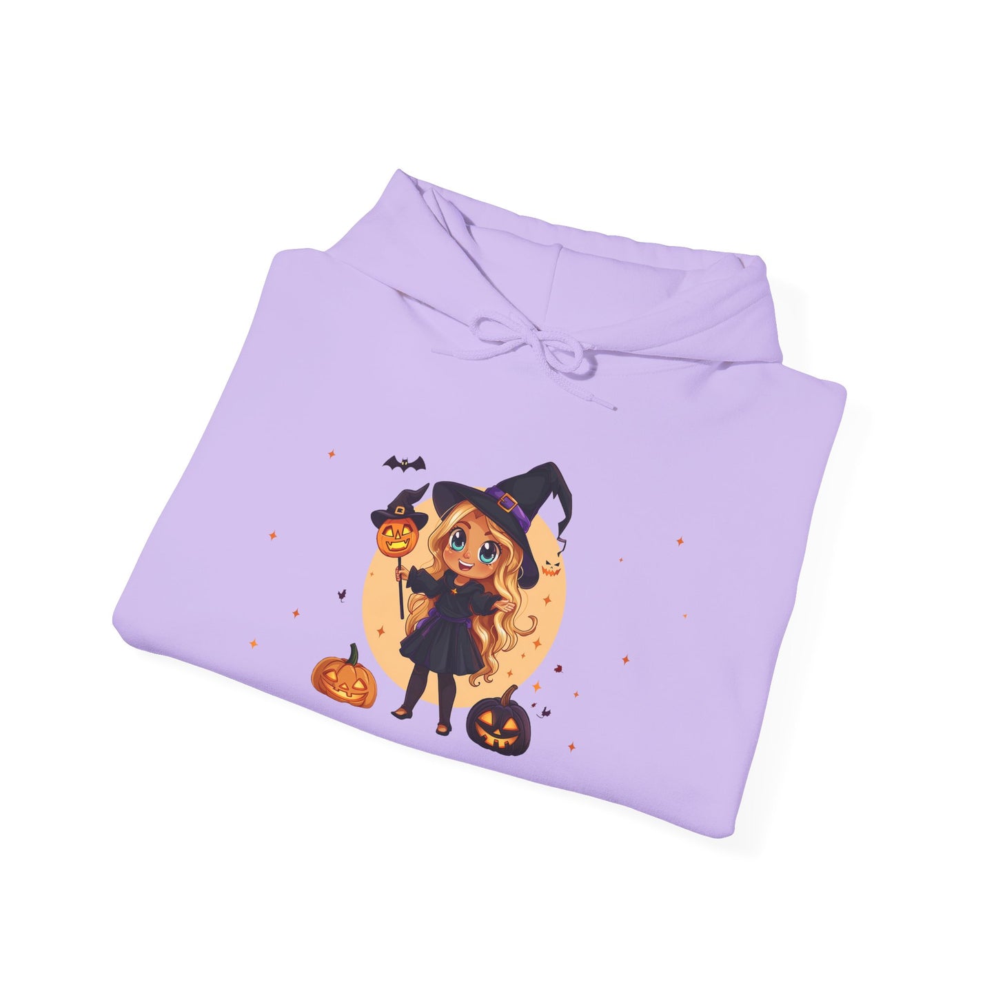 Cute Halloween Magician Girl Unisex Heavy Blend™ Hooded Sweatshirt