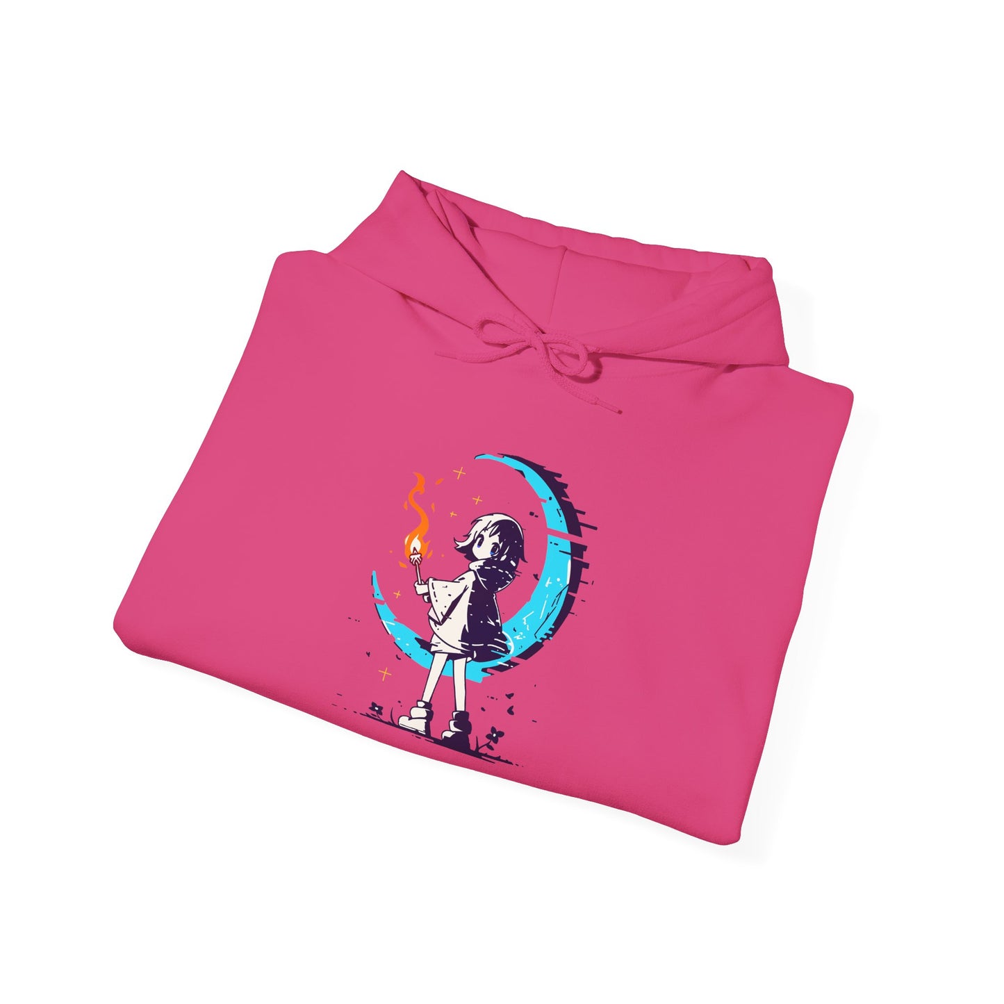 Fantasy Moon Girl Torchbearer Unisex Heavy Blend™ Hooded Sweatshirt