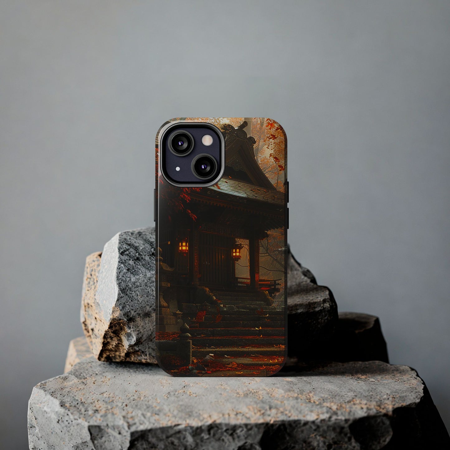 Japanese Autumn Shinto Shrine Tough Phone Case