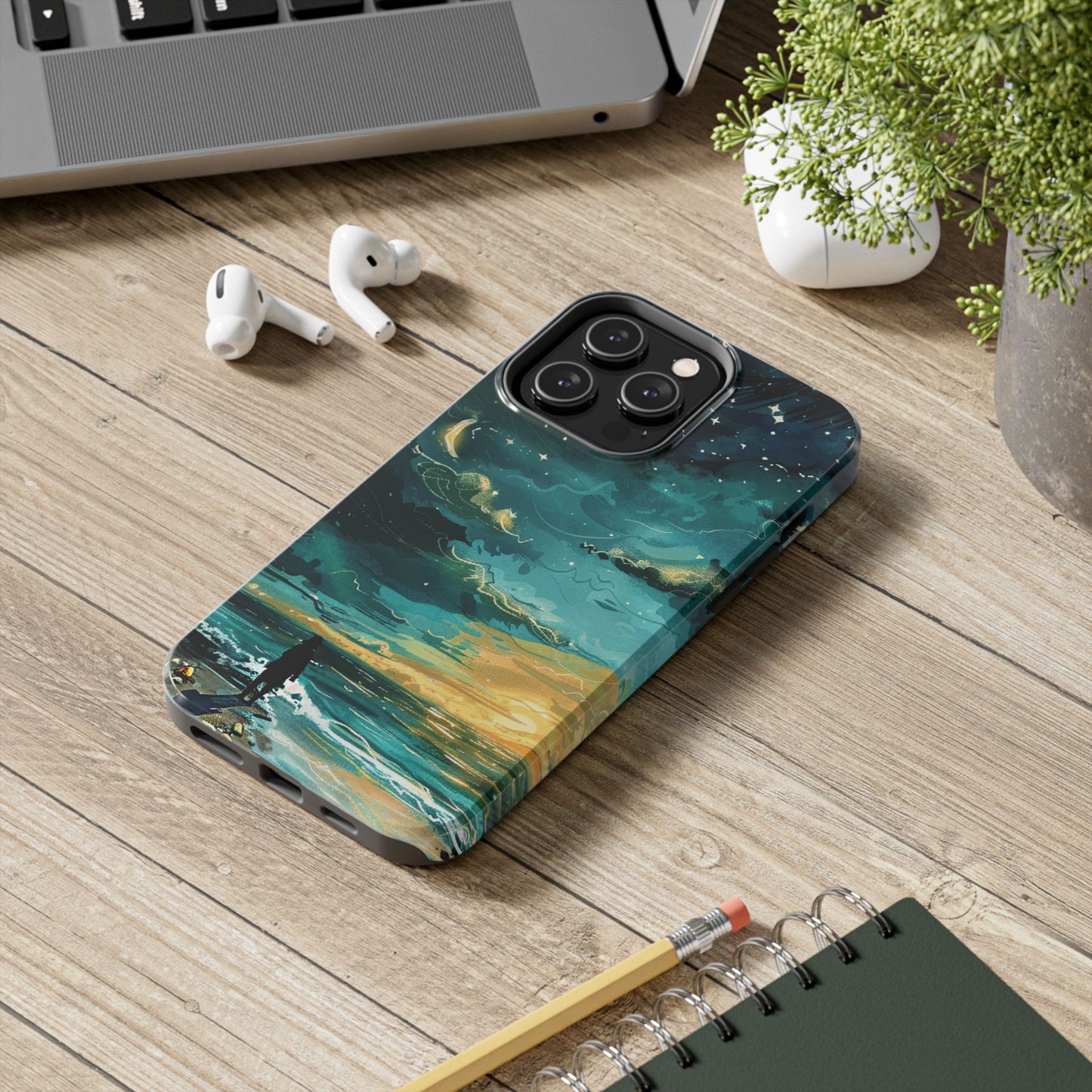 iPhone Android Faraway Warm Tropical Beach Phone Case