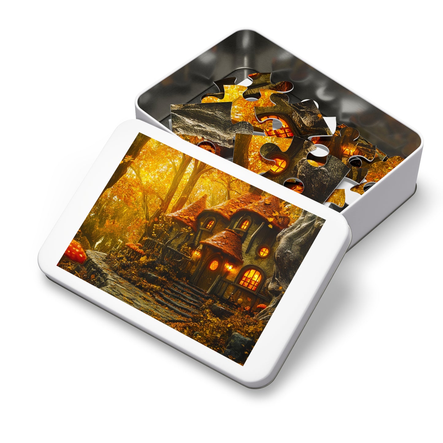 Autumn Forest Fantasy Inn Jigsaw Puzzle (30, 110, 252, 500,1000-Piece)