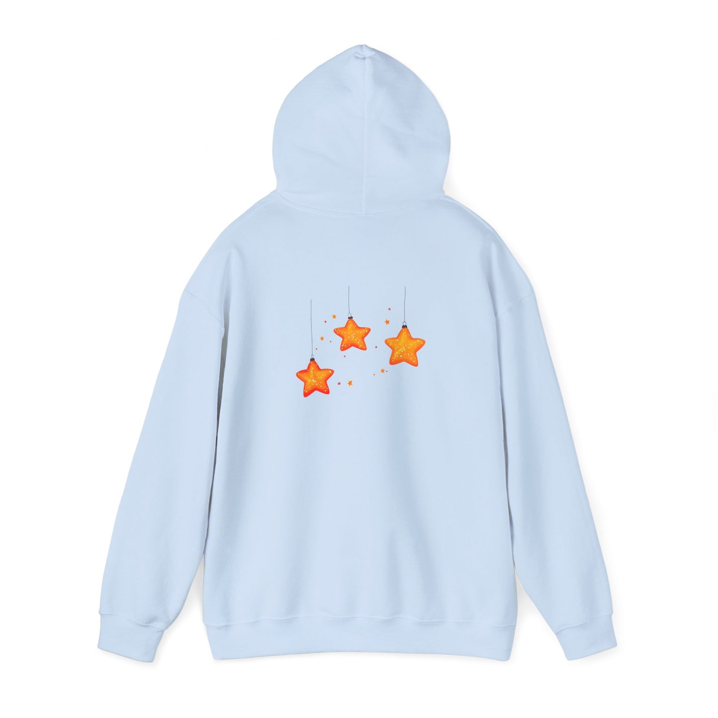 Cute Christmas Starry Ornaments Girl Unisex Heavy Blend™ Hooded Sweatshirt
