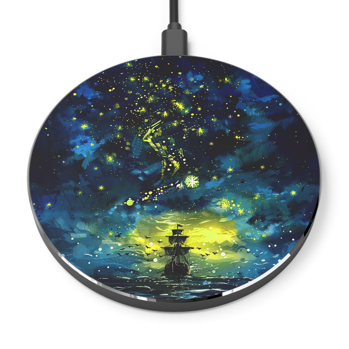 Starry Sky Lost Pirate Ship Wireless Charger