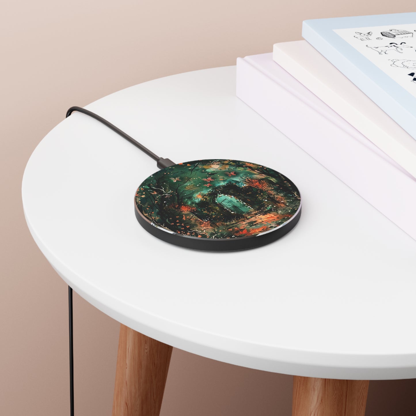 Lonely Ancient Fantasy Gate Wireless Charger