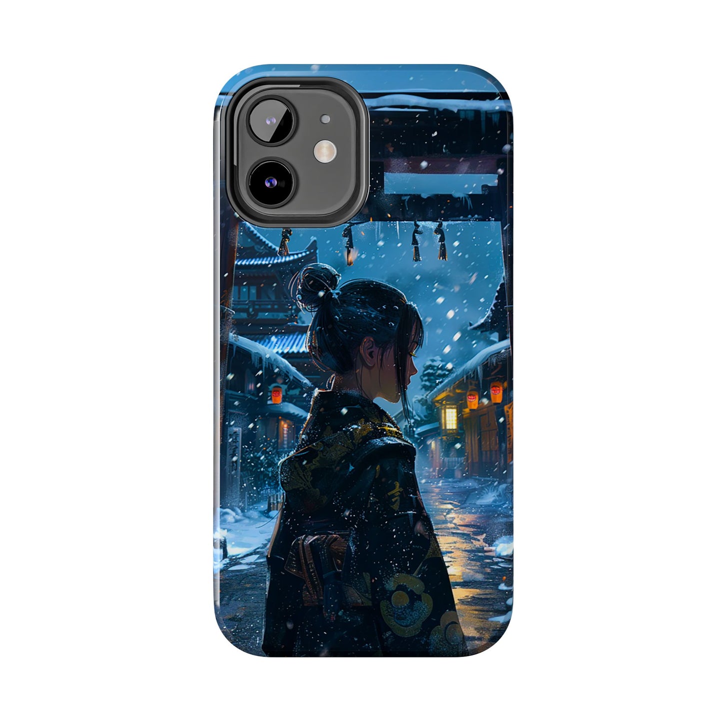 Snowy Japanese Village Tough Phone Case iPhone Android