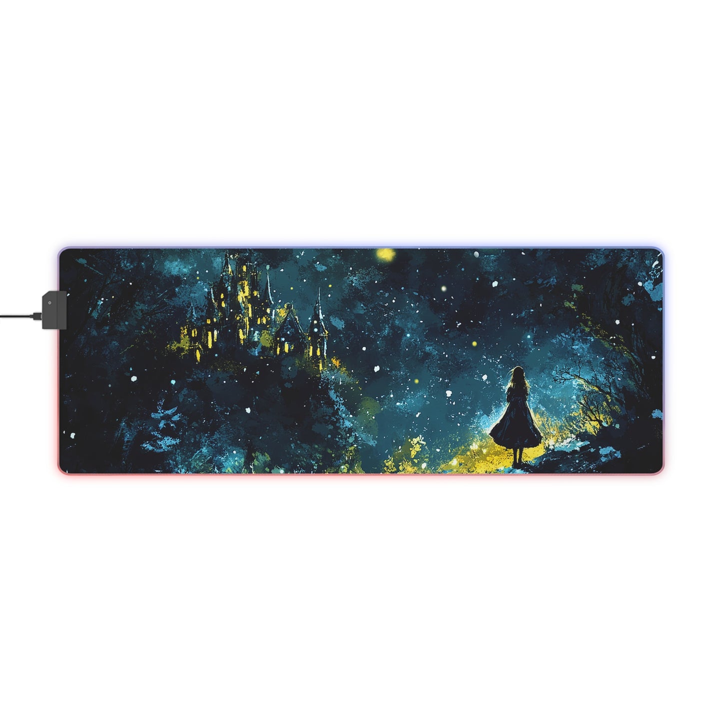 Snow Palace Princess LED Gaming Mouse Pad