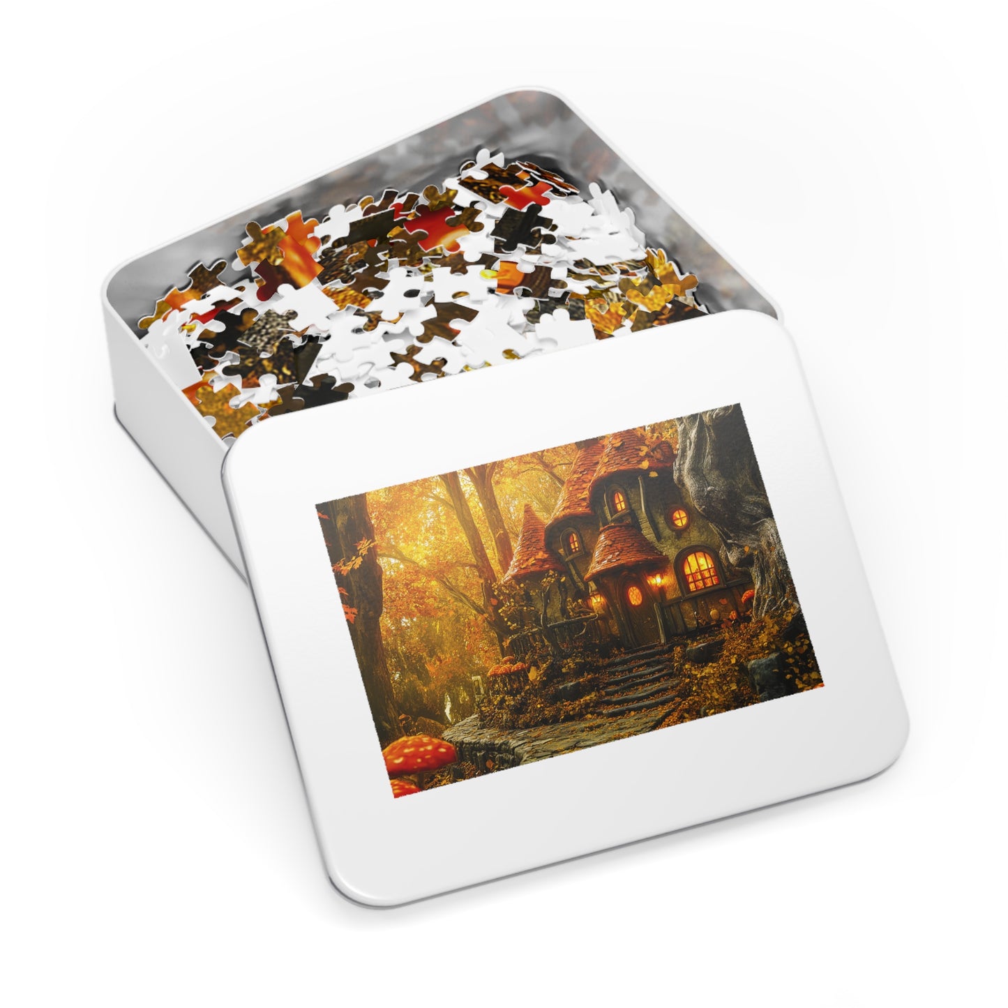 Autumn Forest Fantasy Inn Jigsaw Puzzle (30, 110, 252, 500,1000-Piece)