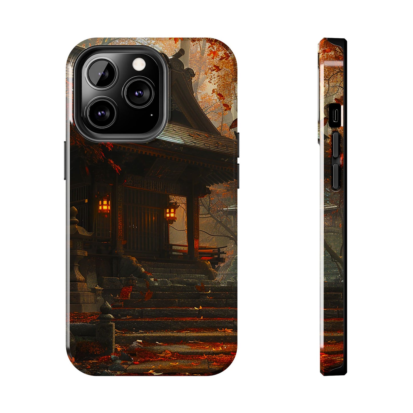 Japanese Autumn Shinto Shrine Tough Phone Case