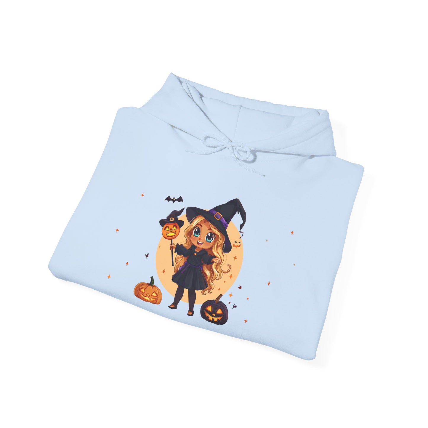 Cute Halloween Magician Girl Unisex Heavy Blend™ Hooded Sweatshirt