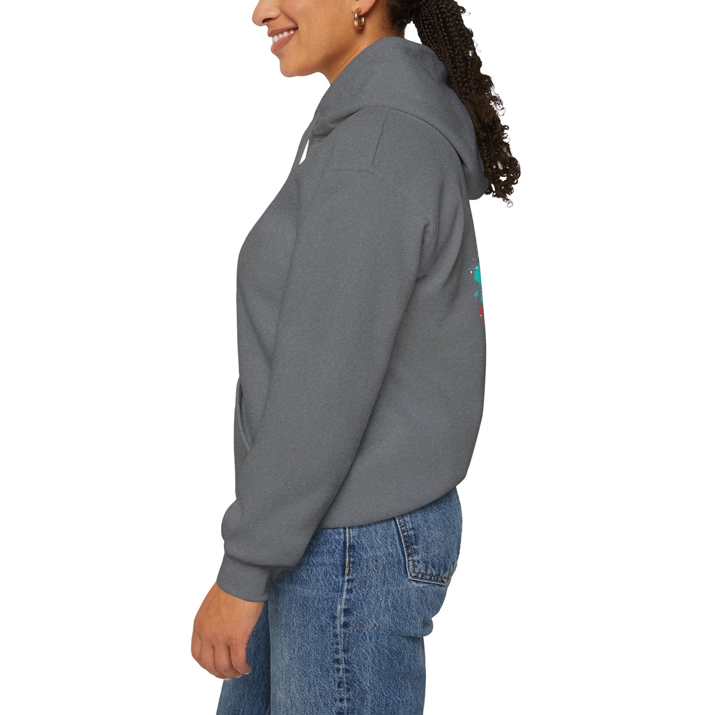 Steampunk Japanese Flowers Elephant Unisex Heavy Blend™ Hooded Sweatshirt