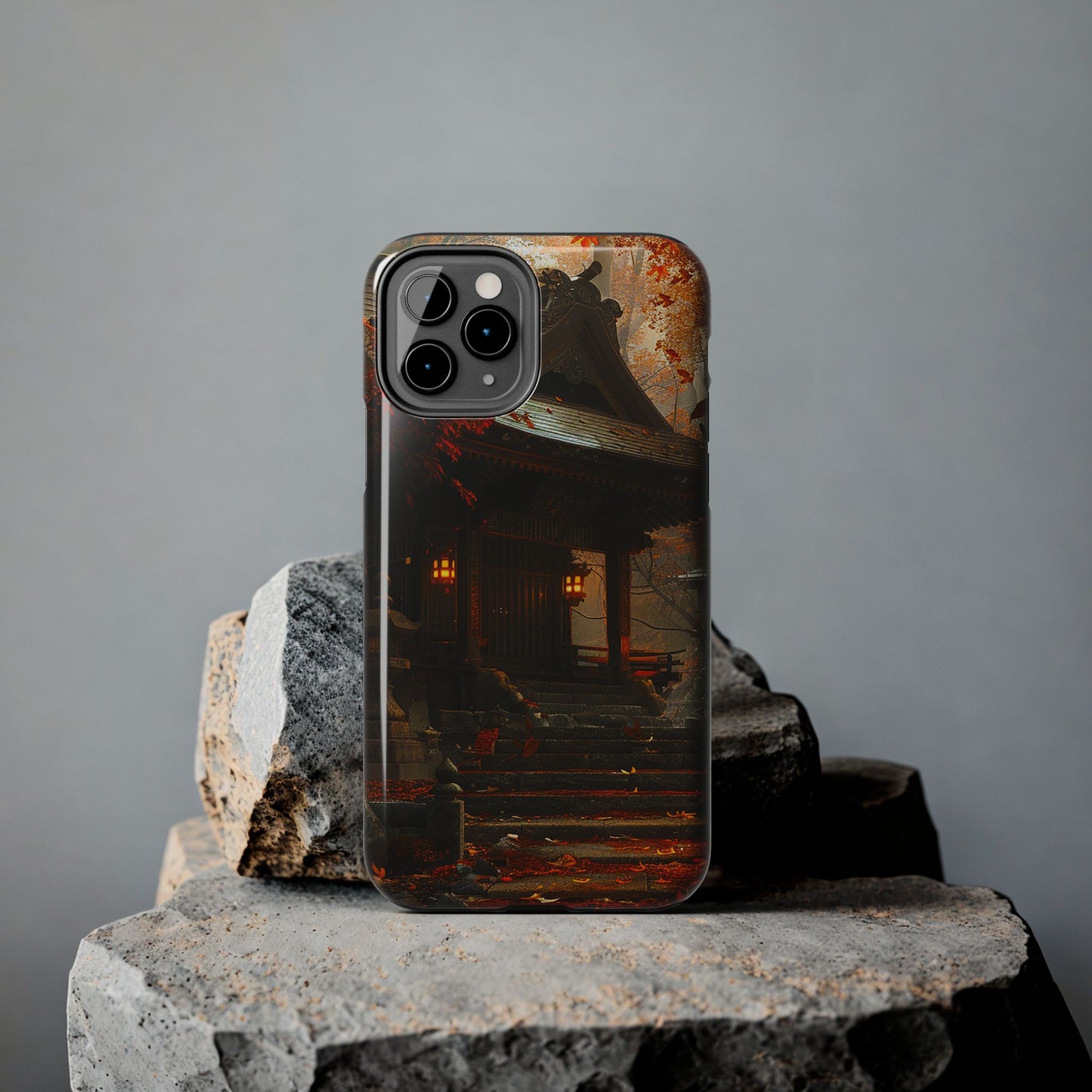 Japanese Autumn Shinto Shrine Tough Phone Case