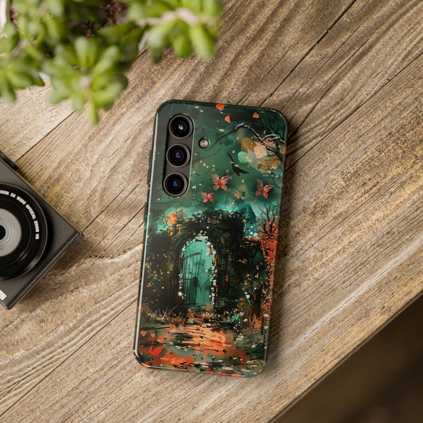 iPhone Android Lonely Ancient Fantasy Gate Phone Case