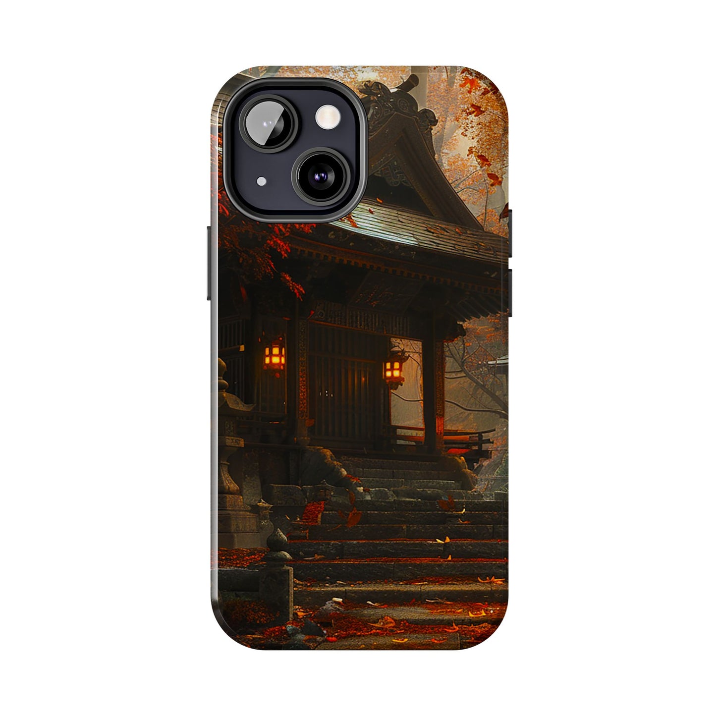 Japanese Autumn Shinto Shrine Tough Phone Case