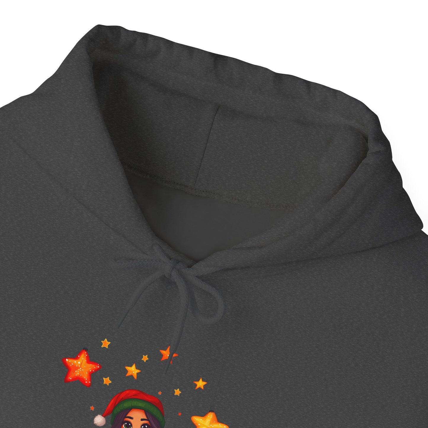 Cute Christmas Starry Ornaments Girl Unisex Heavy Blend™ Hooded Sweatshirt