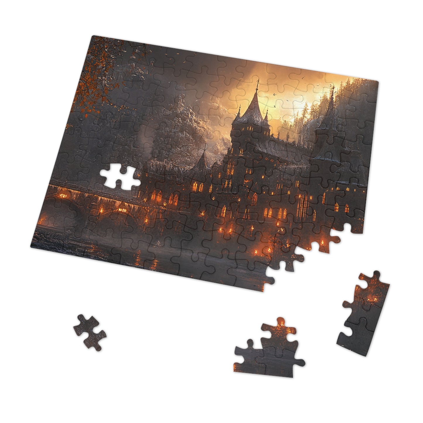 Mountain Winter Palace Hideaway Jigsaw Puzzle (30, 110, 252, 500,1000-Piece)